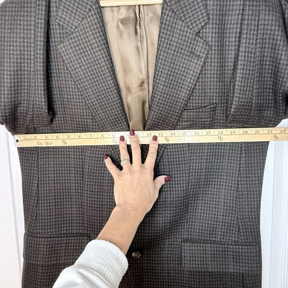 Chaps Ralph Lauren Men's Single Breast 2 Button Wool Blazer Jacket Size‎ 42T